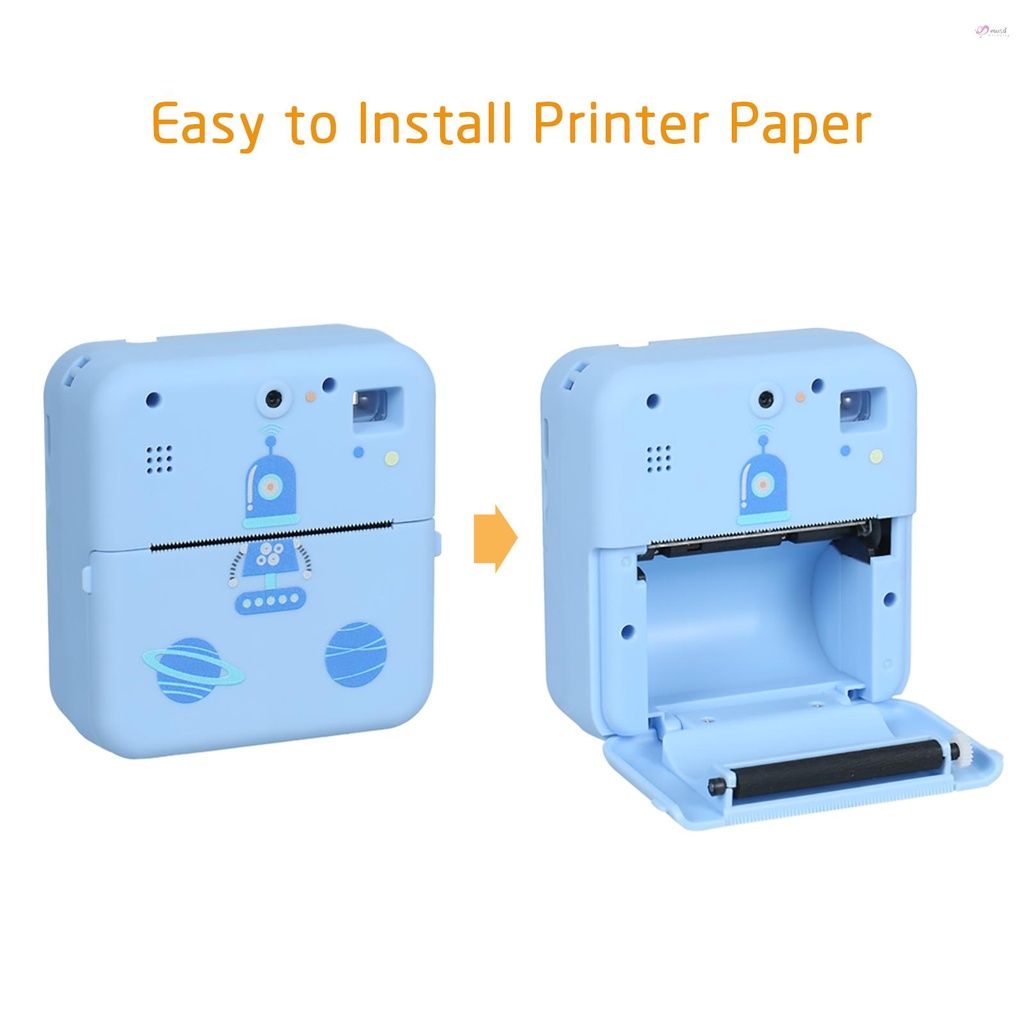 Máy in ảnh không dây 1080P tương thích với điện thoại iOS Android kèm 3 cuộn giấy ghi chú
 | BigBuy360 - bigbuy360.vn