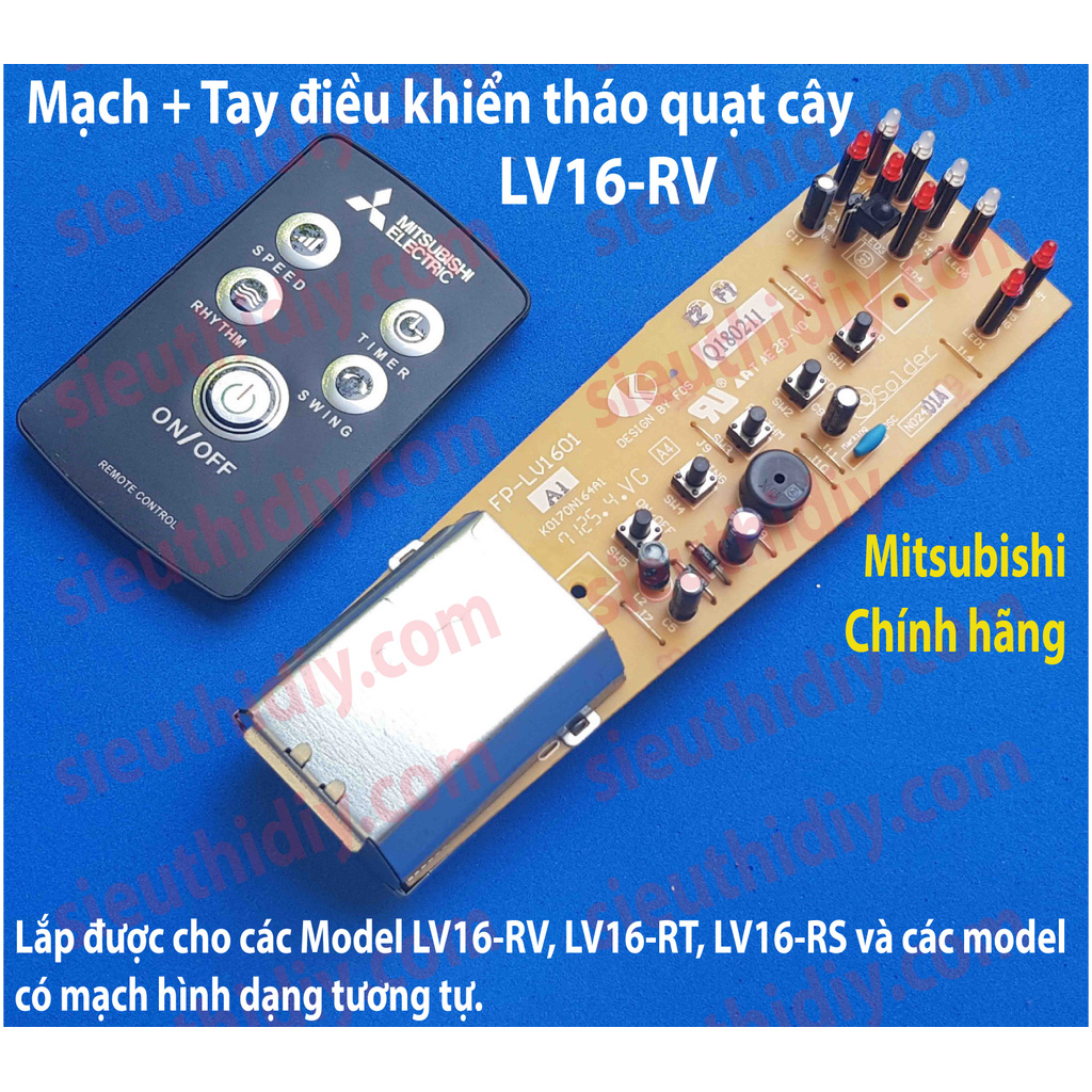 Mạch quạt Mitsubishi chính hãng theo máy, nguyên bản hoặc nâng cấp nguồn
