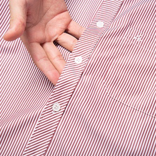 Áo Sơ Mi Nam Công Sở Trung Niên Anton Somianton Dài Tay Kẻ Đỏ Nhỏ Vải Cotton – XAC153