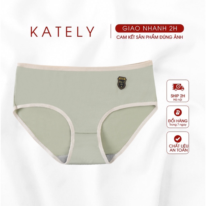 Quần lót nữ cotton Kately dễ thương mềm mại tôn dáng, tag Happy Girl QL003