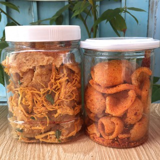 Combo cơm cháy khô gà và da heo cháy tỏi