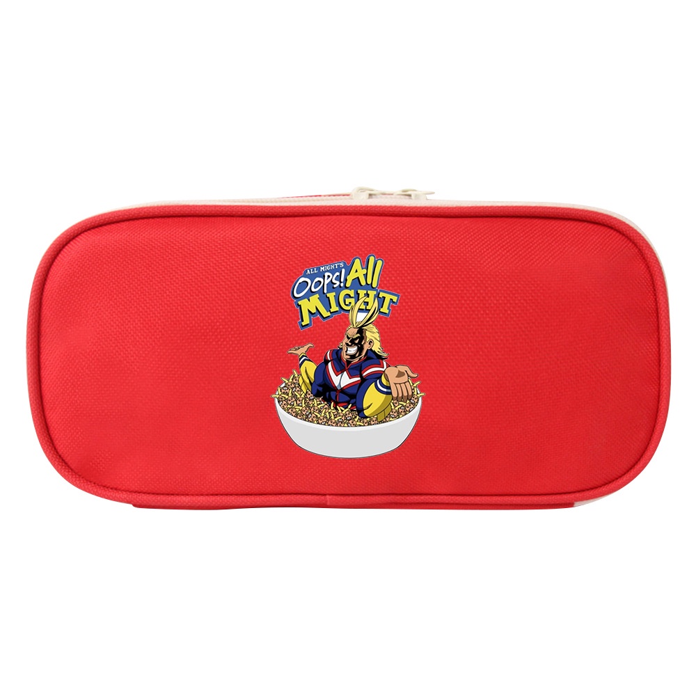 Túi Đựng Bút Vải Canvas Đa Năng In Hoạt Hình My Hero Academia Deku Dễ Thương Cho Bé