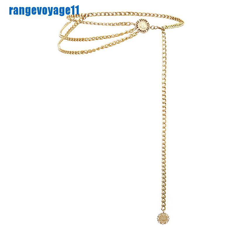 Dây Xích Đeo Hông Bằng Hợp Kim Nhôm Phong Cách Retro