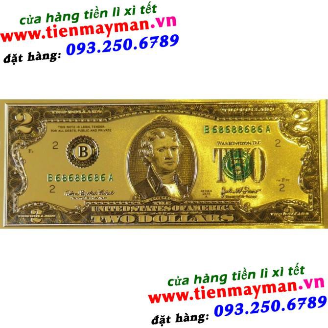 Tiền 2USD Vàng