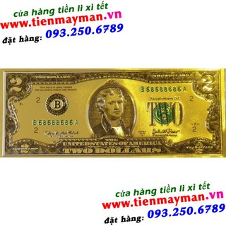 Tiền 2usd vàng