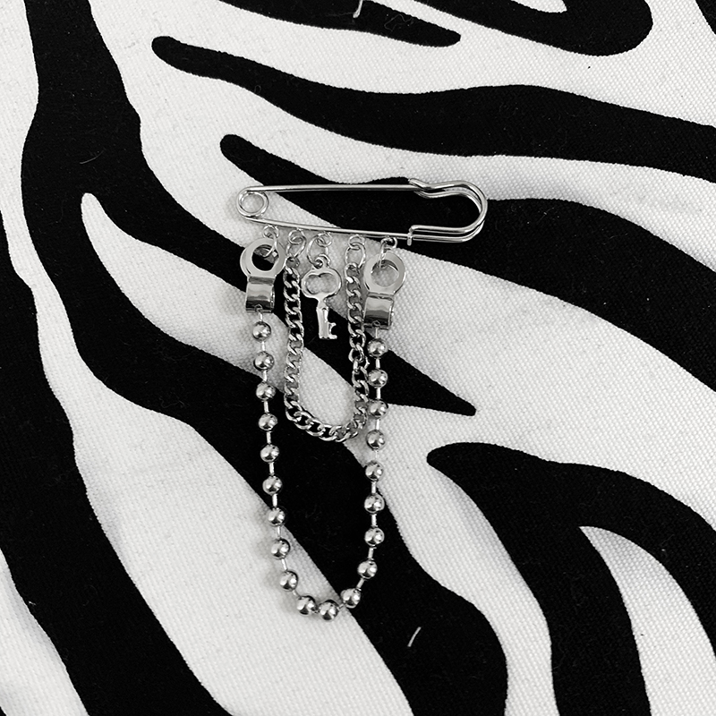 Ghim Cài Áo Kim Loại 22523 Thiết Kế Đơn Giản Thời Trang Dành Cho Nam Và Nữ