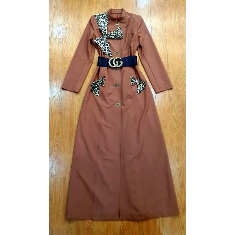 Áo khoác kiểu dáng dài vintage