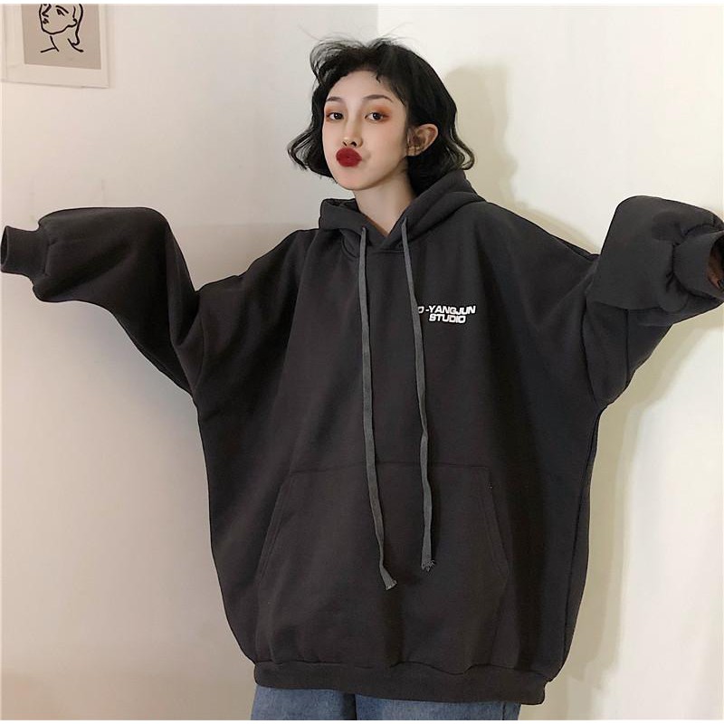 Áo hoodies nỉ ngoại form rộng chuẩn như hình siêu dày dặn E022 E