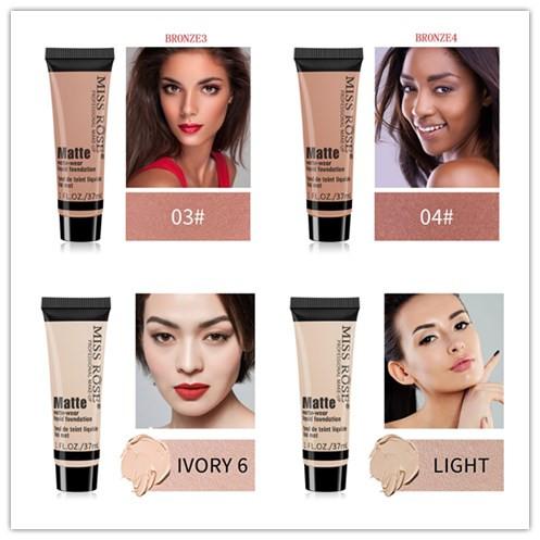 (Hàng Mới Về) Kem Nền Miss Rose Dạng Lỏng Dưỡng Ẩm Che Khuyết Điểm 37ml | BigBuy360 - bigbuy360.vn