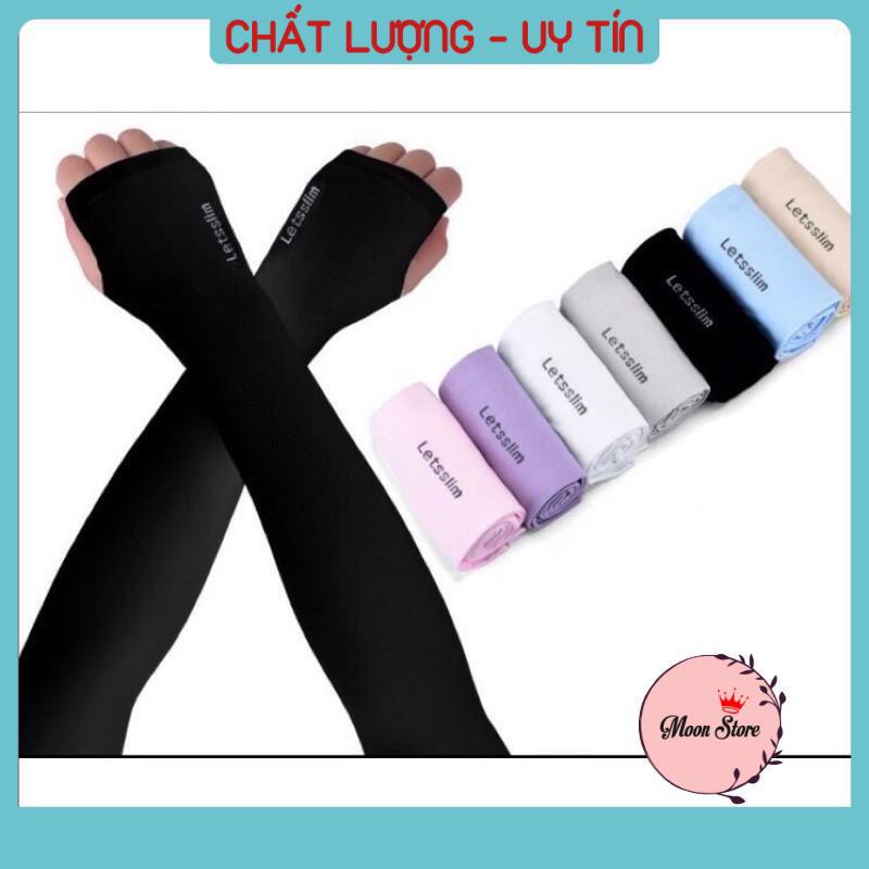 Găng tay chống nắng xỏ ngón Let's Slim chống tia UV