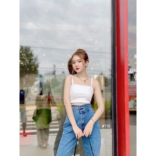 Quần Baggy Jean Nữ Bigsize 40kg Đến 80kg Lưng Cao Tua Khuy Gài Kiểu Hàng VNXK Ms116