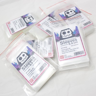 Sleeves - Bao kiếng bọc lá bài nhiều kích cỡ - 100 cái - bảo vệ thẻ bài, kpop idol, sưu tầm, lomo card, TCG, card bo góc