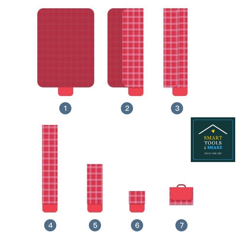 Thảm Dã Ngoại Picnic Cắm Trại Gấp Gọn, Chống Thấm Nước | BigBuy360 - bigbuy360.vn