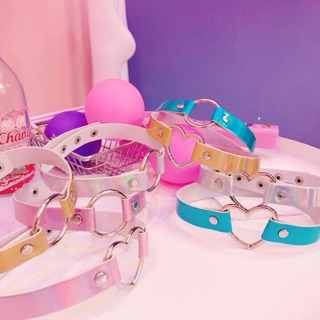 Vòng cổ chocker Hologram trái tim/ chocker