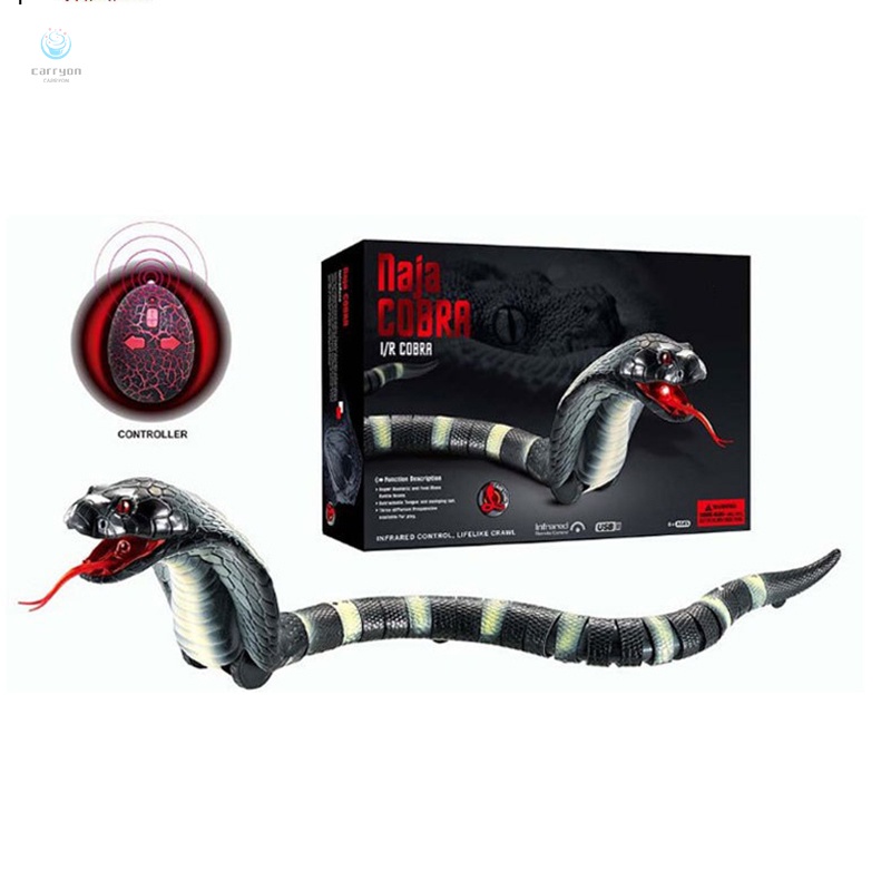 Đồ Chơi Rắn Lục Lạc Sống Động Có Thể Sạc Lại Kèm Điều Khiển Từ Xa Kinh Dị