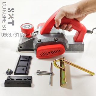 Bào gỗ cầm tay HALOSHI HL82 có thùng kim loại - BH 12 tháng