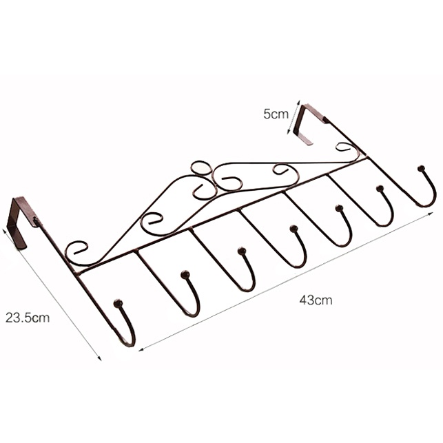 [Móc treo quần áo] Móc treo đa năng sau cửa 7 móc