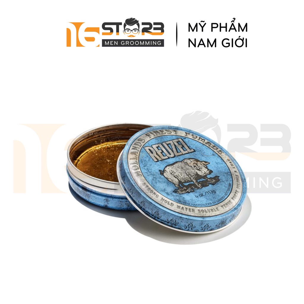 [Chính Hãng 100%] Sáp Vuốt Tóc Reuzel Blue Pomade Strong Hold - Gốc Nước