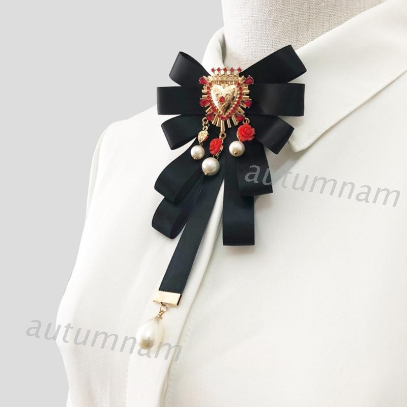 Ghim Cài Áo Hình Nơ Đính Đá Xinh Xắn Cho Nữ