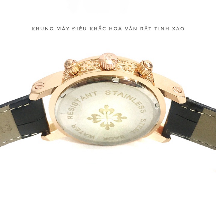 Đồng hồ đeo tay nam Pattek Phillipe 6685 dây da cao cấp, chạy 6 kim, thời trang sang trọng đẹp giá rẻ [Tặng thêm pin] | BigBuy360 - bigbuy360.vn