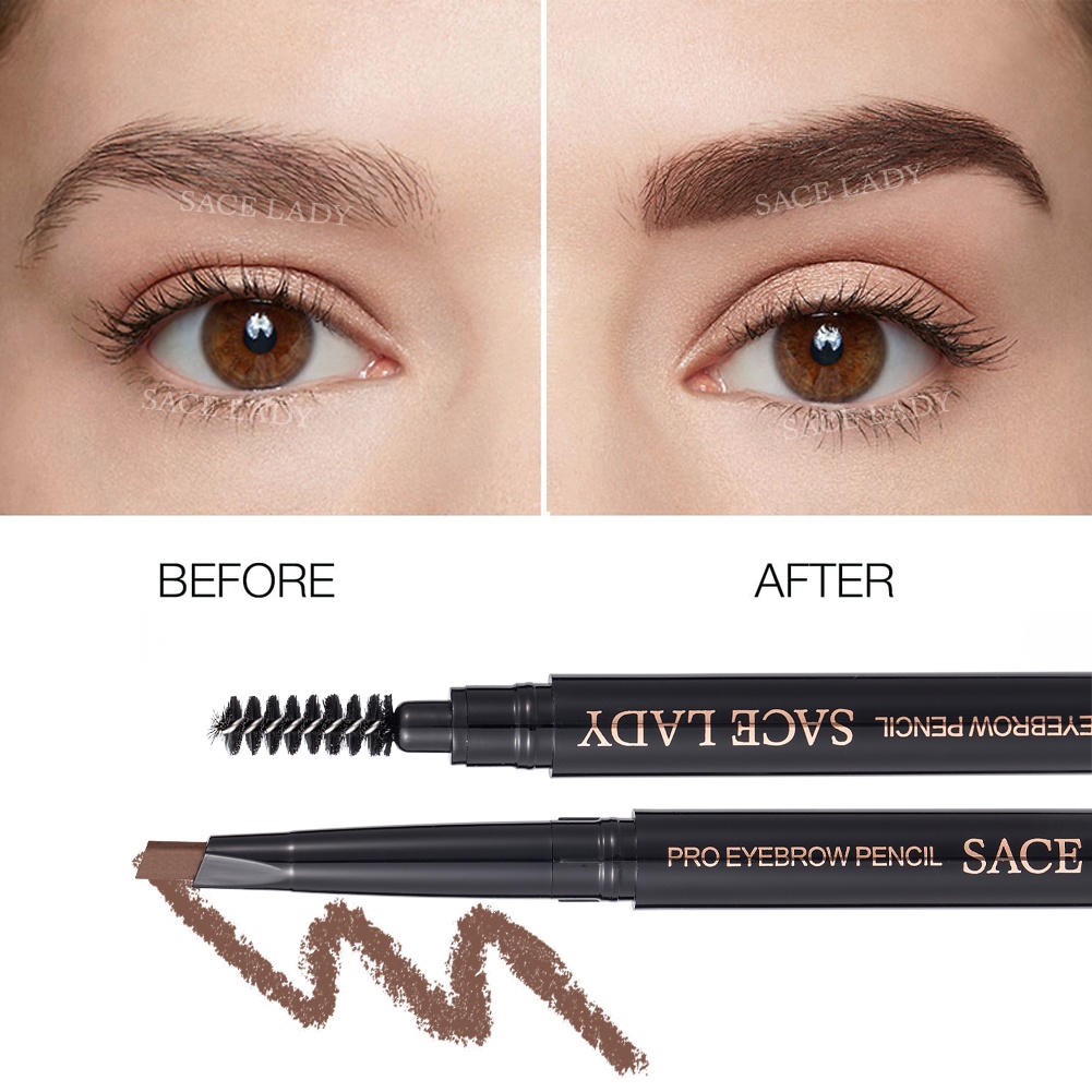 Sace LADY Eye Brow Pencil Waterproof Longlasting Smudge-proof Eyebrow Makeup Pen 4 màu lông mày thời trang