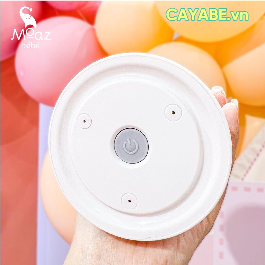 Máy hâm sữa di động cầm tay cho bé không dây MOAZ BÉBÉ MB – 041 nhỏ gọn, máy ủ bình sữa (tặng kèm 4 cổ nối bình sữa)