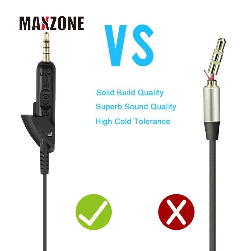 Dây cáp nối dài tai nghe 3.5mm cho tai nghe Bose QC15 QC2 QuietComfort Quiet Comfort QC 15 2