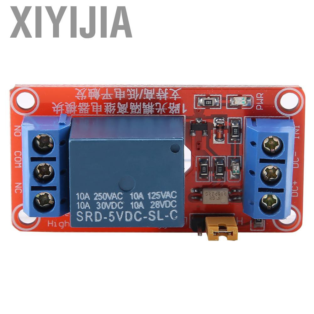 Xiyijia 1 Channel Optocoupler Relay Module Board High & Low Trigger 5V/12V/24V 