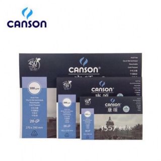 Sổ vẽ màu nước CANSON 1557 300gms (Vẽ màu Marker, màu acrylic...)