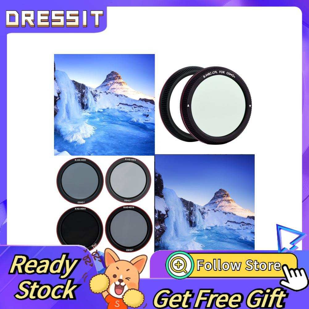 Dressit ND4 ND8 ND16 ND64 CPL UV Camera Lens Filter For OSMO