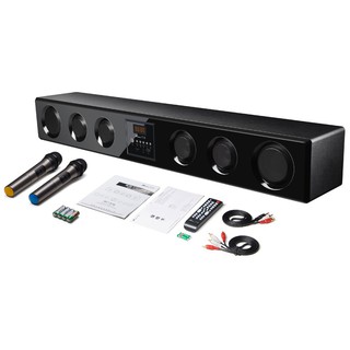 Loa tivi công suất lớn jyaudio tvs-600k - loa karaoke gia đình 600k - tặng kèm 2 micro karaoke không dây cao cấp