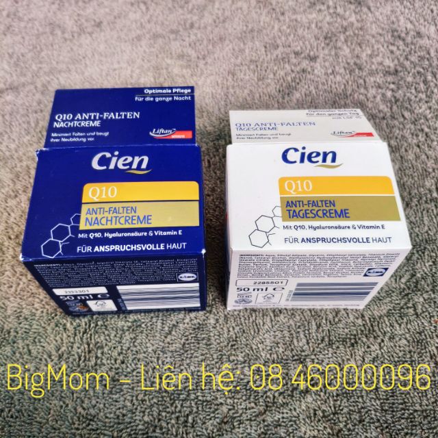 Bộ Kem Dưỡng Ngày Và Đêm Chống Lão Hóa Cien Q10 50ml