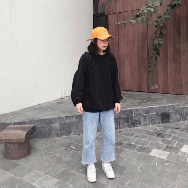 Áo Sweater Đen Trơn Nam Basic Form Rộng Hàn Quốc - MAYLANSTORE | BigBuy360 - bigbuy360.vn