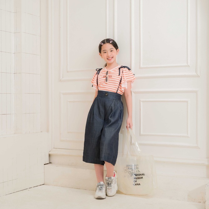 Quần lửng yếm JOOKYLI bé gái Noble 21G0957