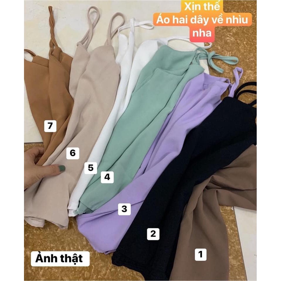 Áo 2 dây, áo hai dây full màu, hàng mới về siêu phong cách mã AO2DAY