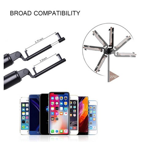 Gậy chụp hình kiêm Tripod 3 chân + Nút bluetooth K07 chính hãng