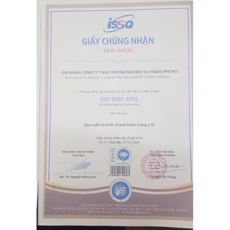 Khẩu Trang Y Tế Kháng Khuẩn HP (50Cái/ Hộp)