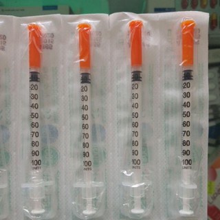 Bơm tiêm tiểu đường- Bơm tiêm thẩm mỹ 1ml 100IU BRAUN của Đức