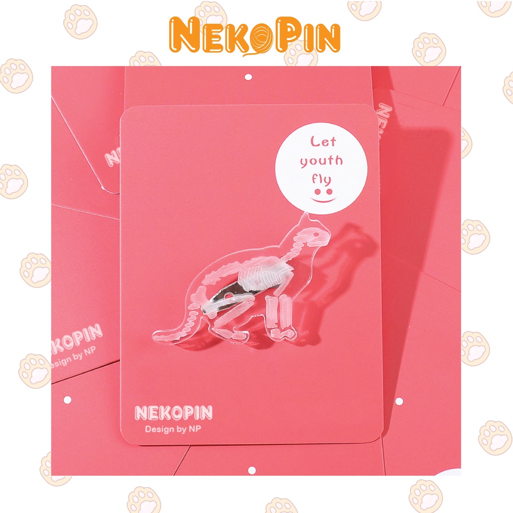Ghim cài áo NEKOPIN trang trí áo, balo, túi xách hình con thỏ heo mèo quạ chim cánh cụt P057