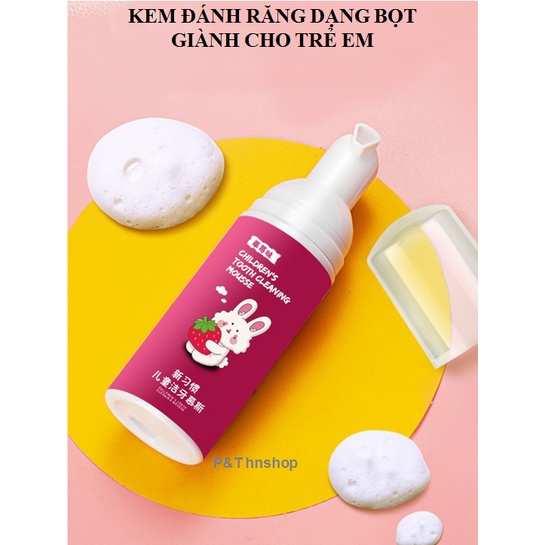 Kem Đánh Răng Cho Bé Dạng Bọt BLUE BERRY – Hương Dâu, Hương Cam