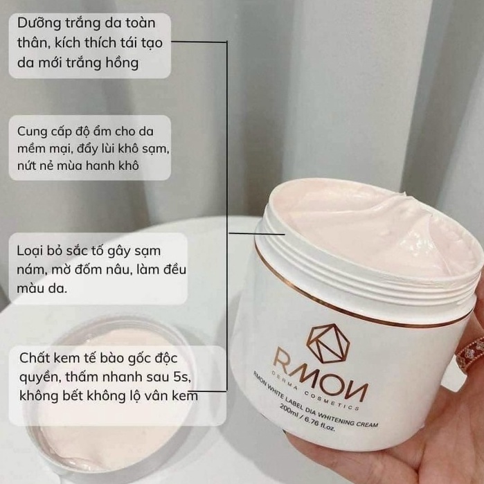 Kem Dưỡng Trắng Body Tế Bào Gốc Rmon White Label Dia Whitening Cream
