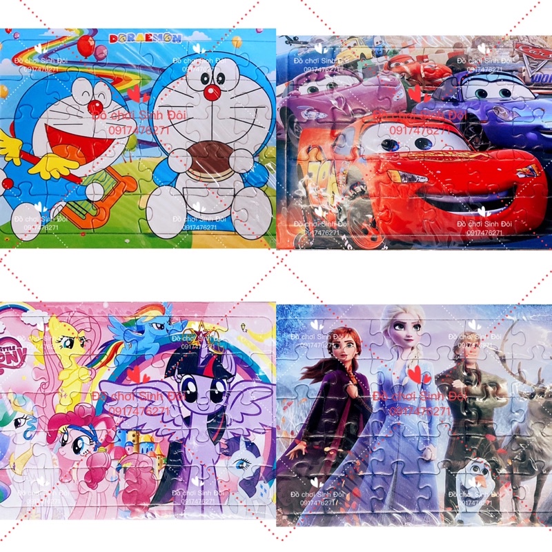 Tranh ráp hình giấy 30 miếng 10*14cm