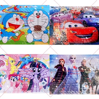 Tranh ráp hình giấy 30 miếng 10*14cm