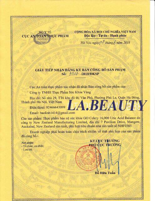 Viên uống hỗ trợ Gout- Celery 50 viên