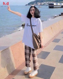 Sét áo Summer+ quần kẻ