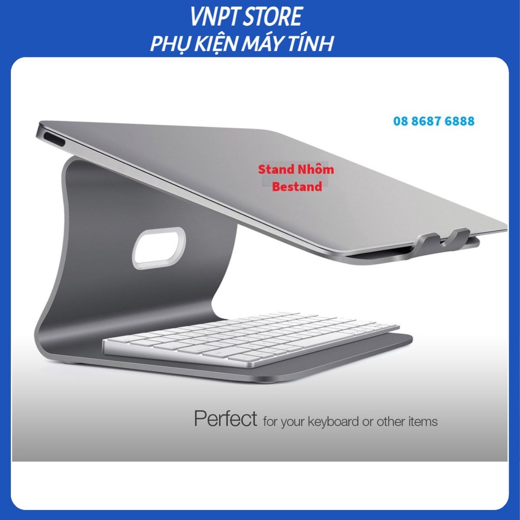 Đế nâng tản nhiệt stand nhôm Bestand cho Laptop Macbook S102 Cao Cấp