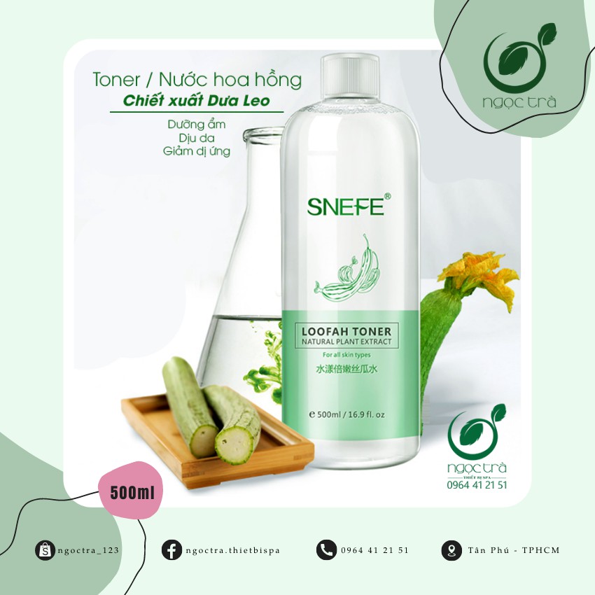 Toner hoa hồng 500ml chuyên dùng cho spa