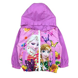 Áo Khoác Gió Bé Gái Công Chúa Elsa & Anna Minmy qq