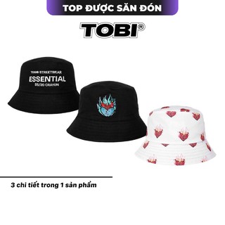 [Mã BMLT35 giảm đến 35K đơn 99K] Nón Bucket Crayon 2 mặt TOBI UNISEX