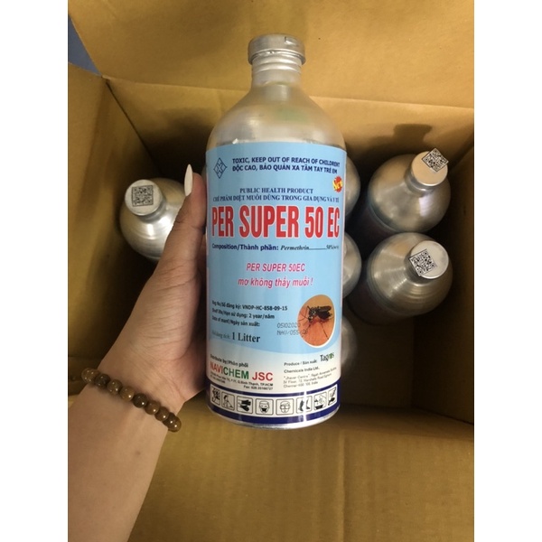 Thuốc muỗi nhúng màn - chai nhôm PER SUPER 50EC (mẫu cũ) .